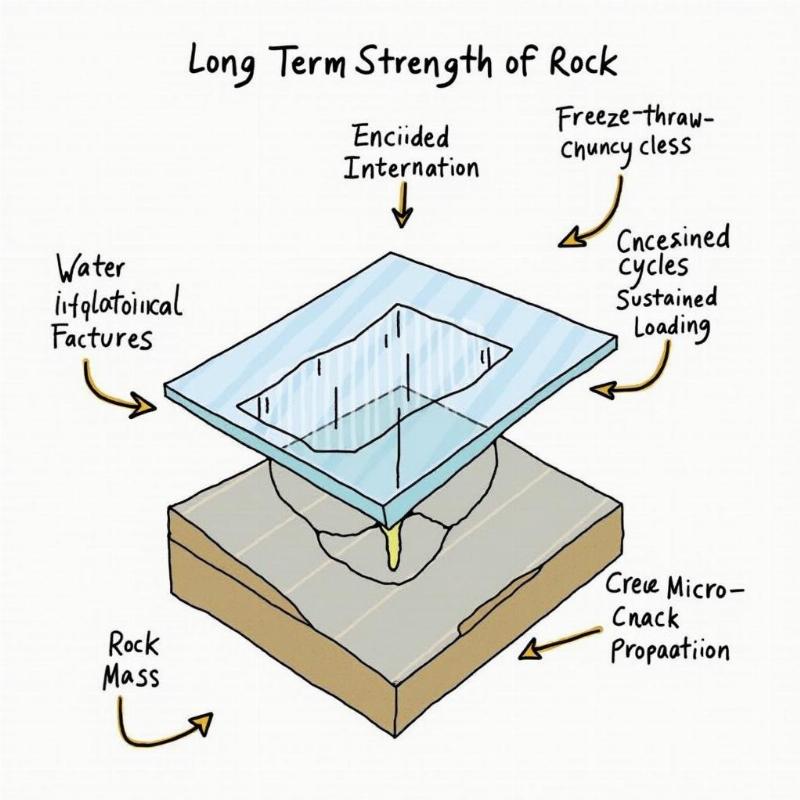Yếu tố ảnh hưởng đến điều kiện bền lâu dài của đá theo công thức 11